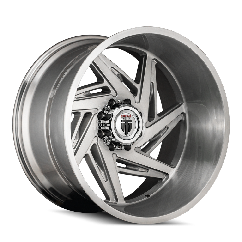 Spiral AT1906 Brushed Milled 24X14 Off Road Wheels American Truxx