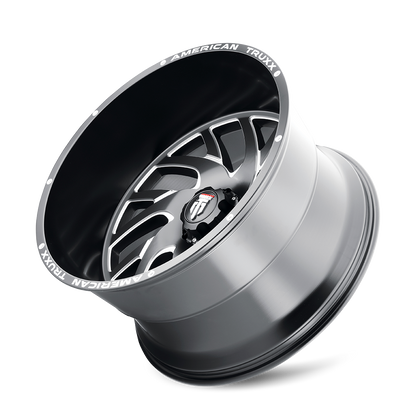 Xclusive AT1907 Satin Black Milled 24X14 Off Road Wheels American Truxx