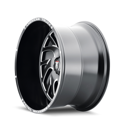 Xclusive AT1907 Satin Black Milled 26X14 Off Road Wheels American Truxx