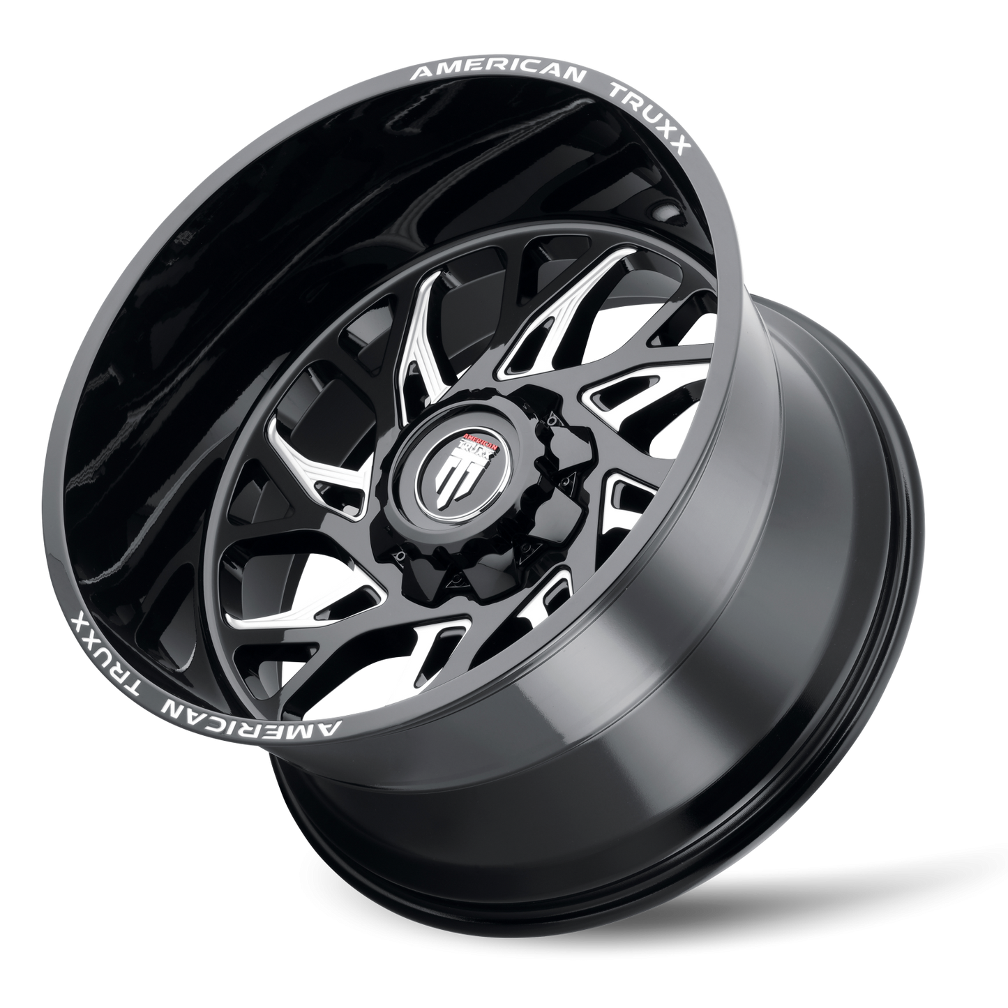 Destiny AT1913 Black Milled 20X12 Off Road Wheels American Truxx