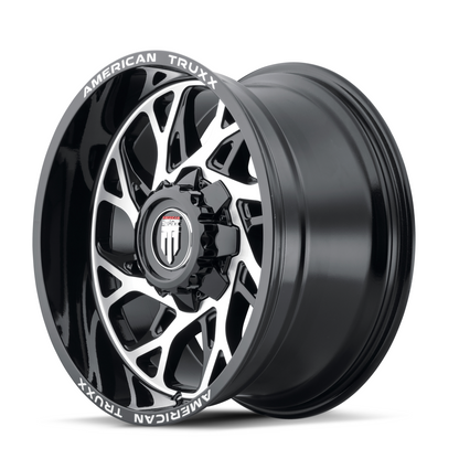 Destiny AT1913 Black Machined 20X9 Off Road Wheels American Truxx