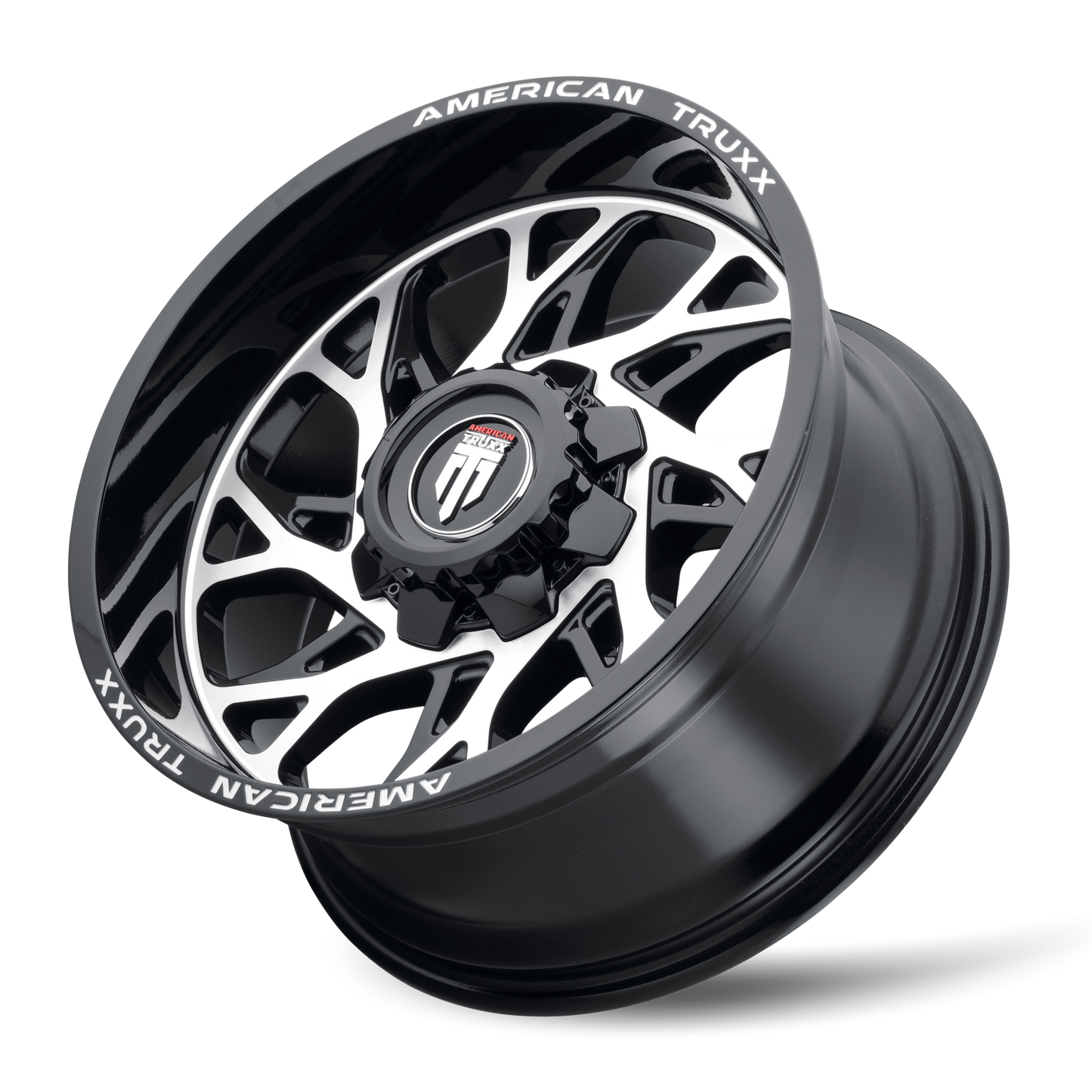 Destiny AT1913 Black Machined 20X9 Off Road Wheels American Truxx