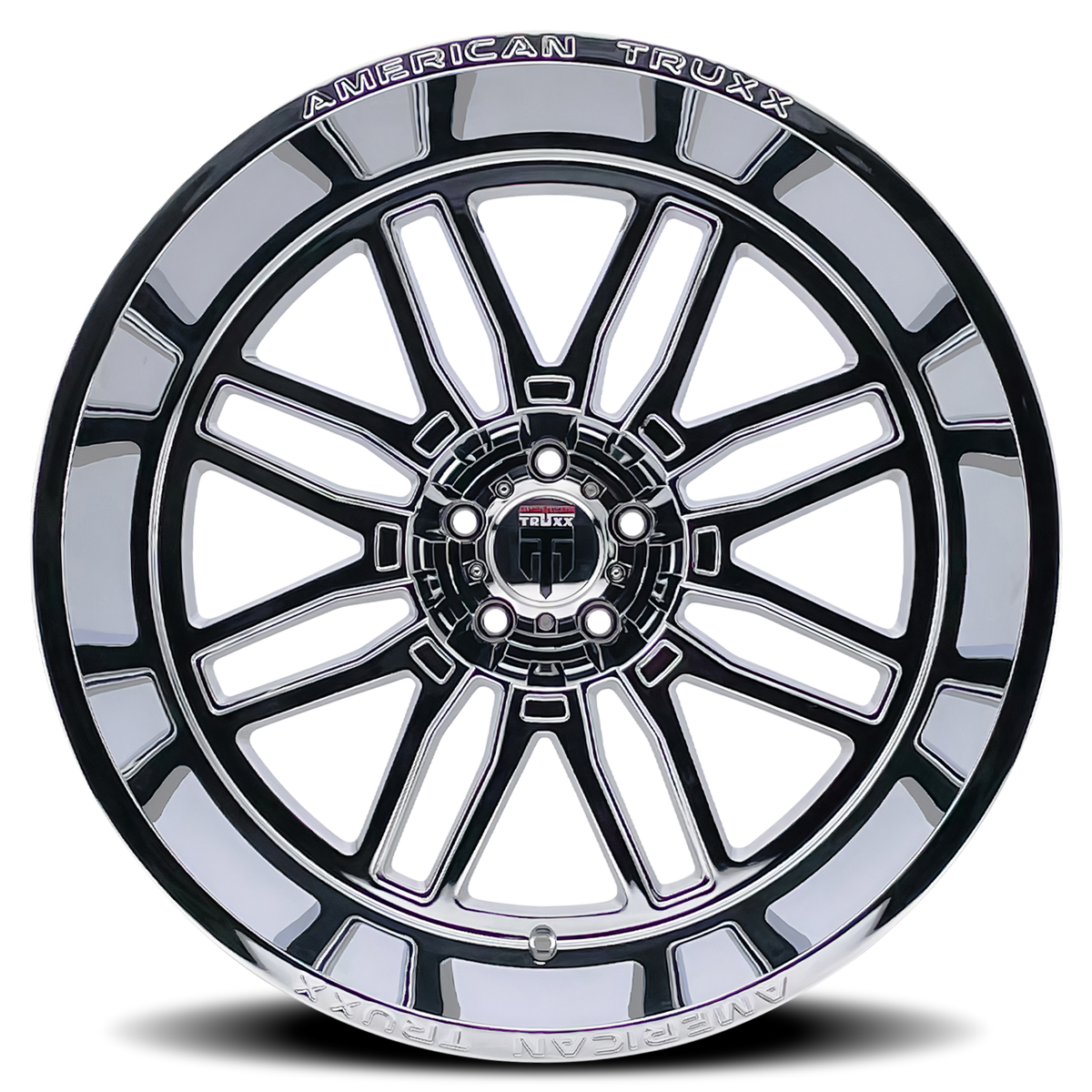 Restless AT1915 Chrome 24X14 Off Road Wheels American Truxx