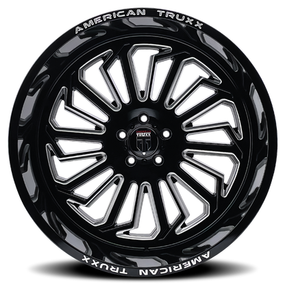 Butcher AT1916 Gloss Black Milled 20X9 Off Road Wheels American Truxx