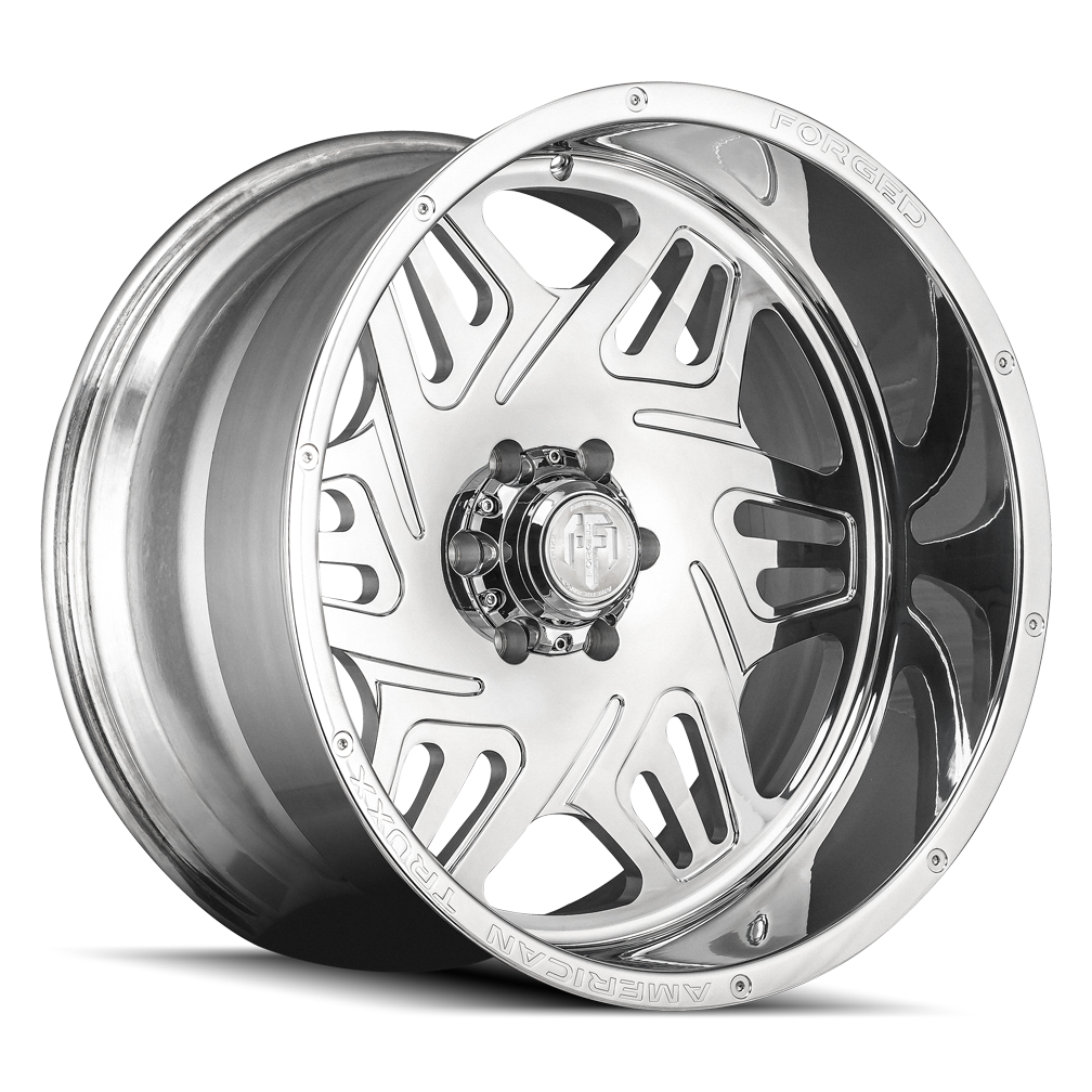Forged Orion ATF1908 Polished 22X12 Off Road Wheels American Truxx Forged
