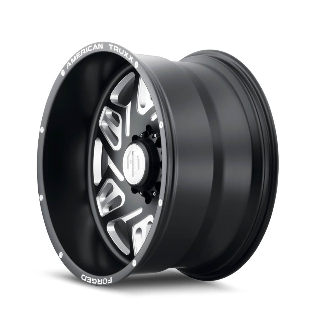 Forged Orion ATF1908 Matte Black Milled 24X14 Off Road Wheels American Truxx Forged