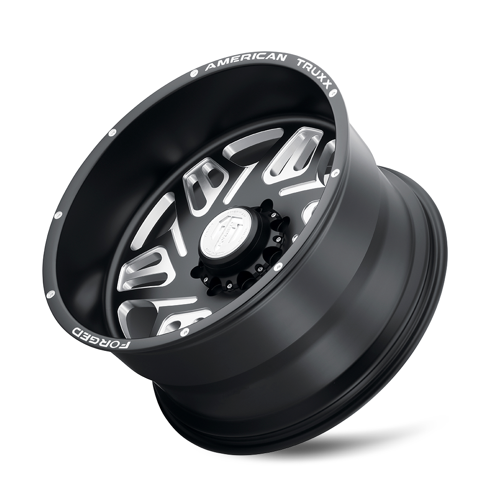 Forged Orion ATF1908 Matte Black Milled 24X14 Off Road Wheels American Truxx Forged