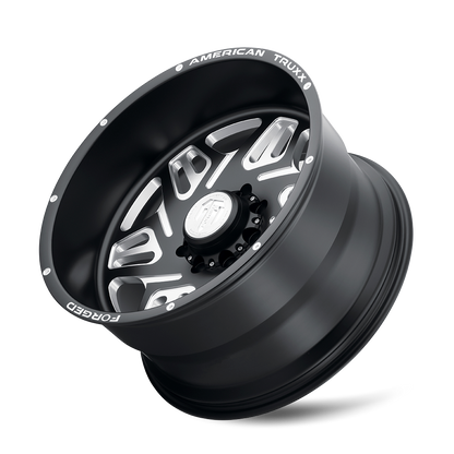 Forged Orion ATF1908 Matte Black Milled 24X14 Off Road Wheels American Truxx Forged