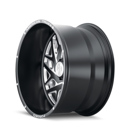 Forged Aries ATF1909 Matte Black Milled 22X12 Off Road Wheels American Truxx Forged