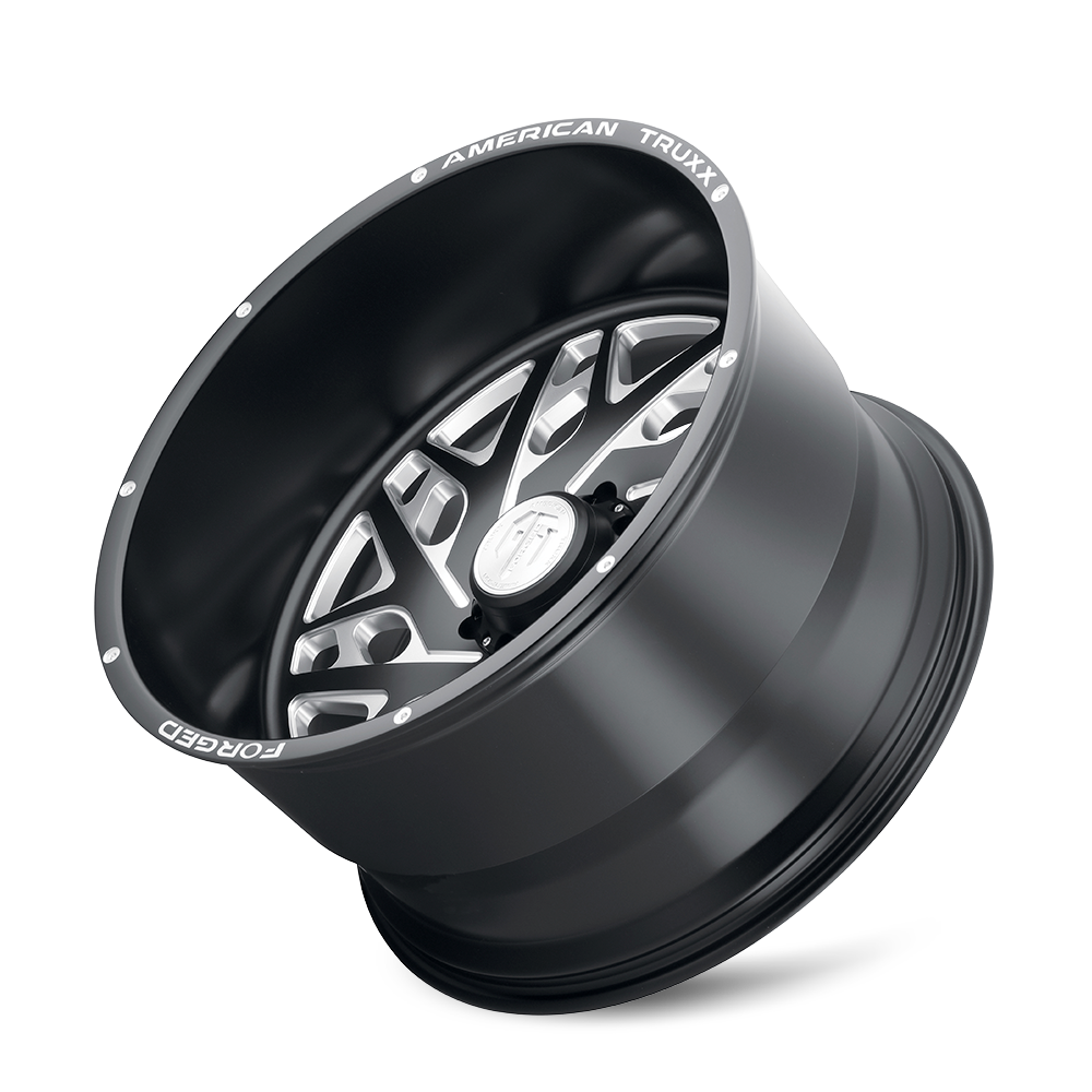 Forged Aries ATF1909 Matte Black Milled 24X14 Off Road Wheels American Truxx Forged