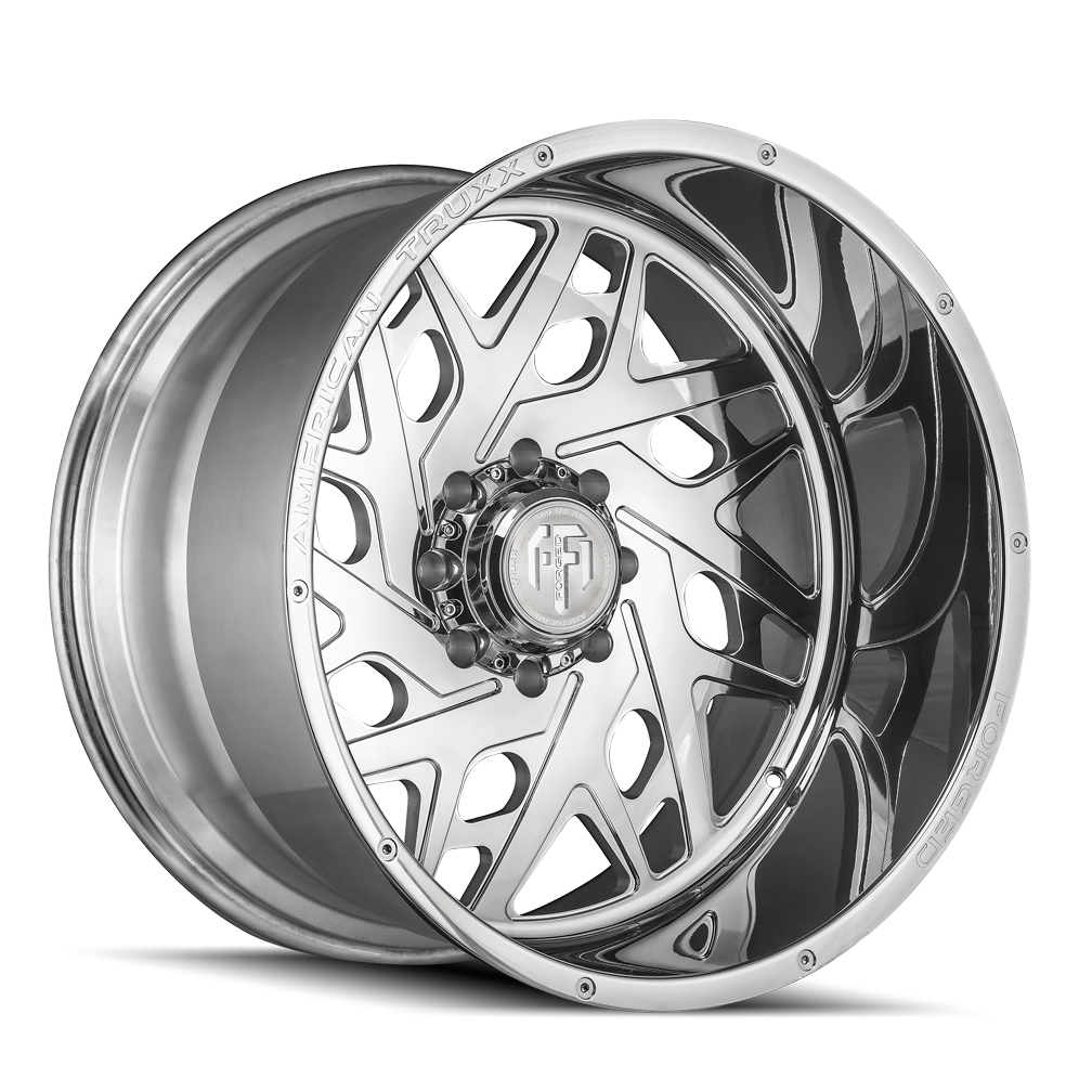 Forged Aries ATF1909 Polished 24X14 Off Road Wheels American Truxx Forged