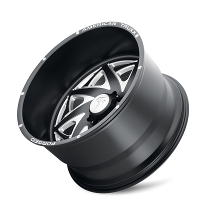 Forged Kronos ATF1910 Matte Black Milled 24X14 Off Road Wheels American Truxx Forged