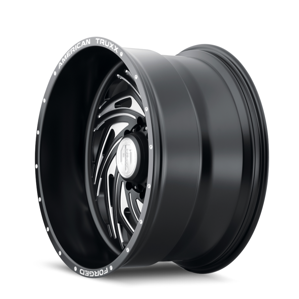 Twisted Forged Twisted ATF1911 Matte Black Milled 22X12 Off Road Wheels American Truxx Forged