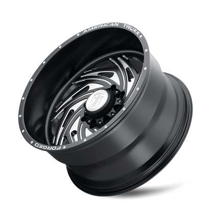 Twisted Forged Twisted ATF1911 Matte Black Milled 22X12 Off Road Wheels American Truxx Forged