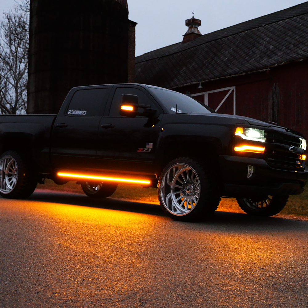 Lumastep M2 Powered Light Up Running Boards | 2014-2019 Chevy Silverado & GMC Sierra