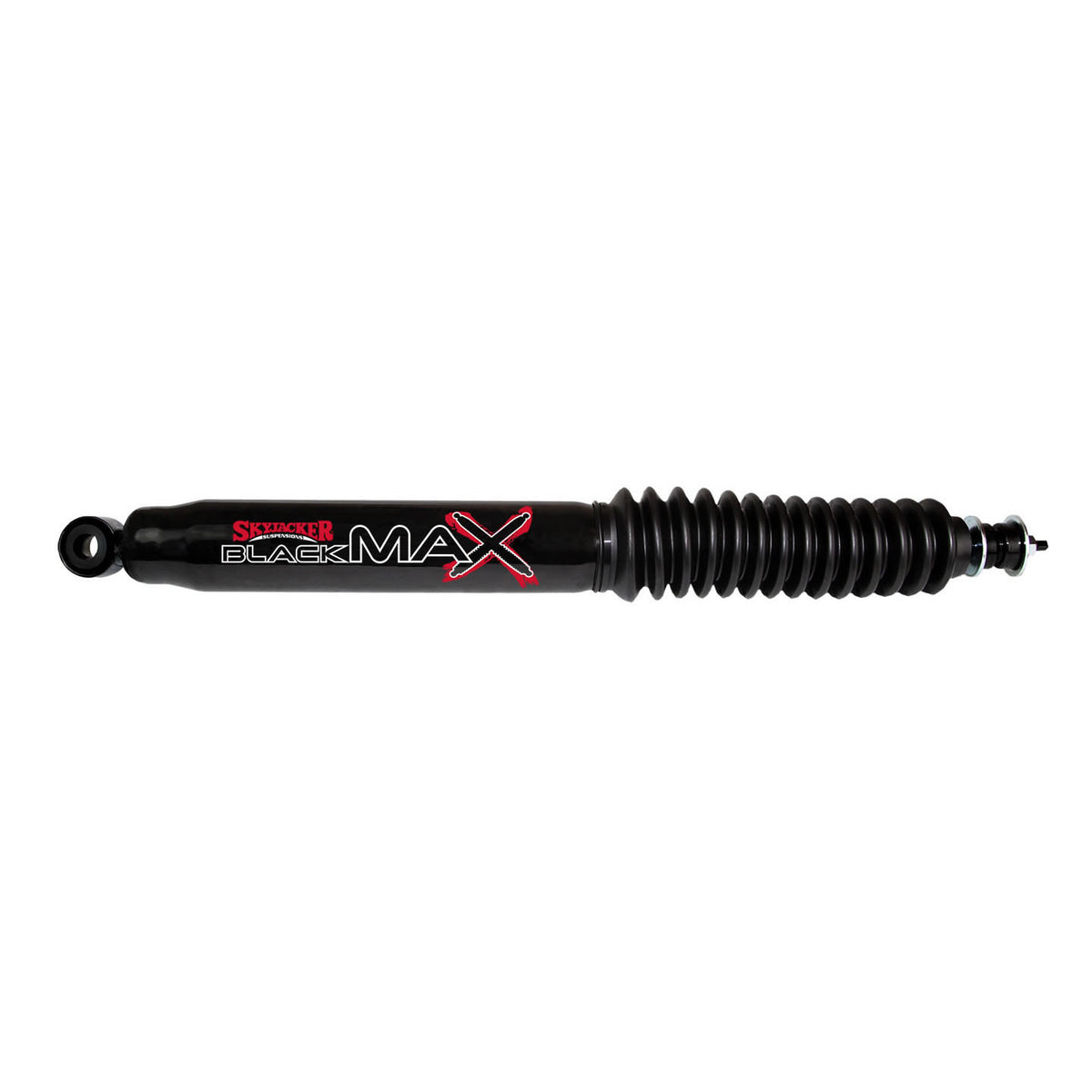 Black MAX Shock Absorber w/Black Boot 22.75 Inch Extended 13.54 Inch Collapsed 07-18 Wrangler JK Skyjacker