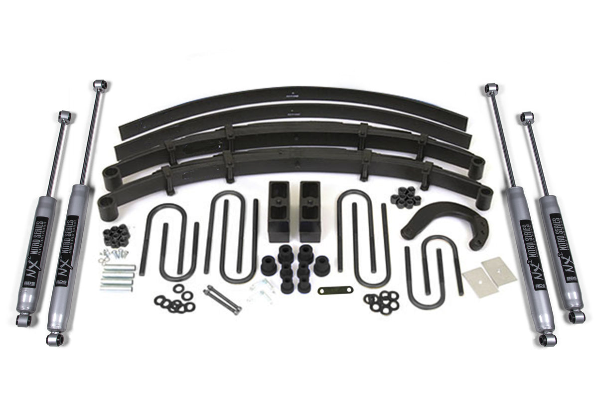 6 Inch Lift Kit Chevy/GMC 1/2 Ton Truck/SUV 73-76 4WD Leaf Springs BDS Suspension