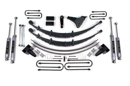 6 Inch Lift Kit Ford F250/F350 Super Duty 99-04 4WD Square U Bolt Block Kit With Factory Overload BDS Suspension