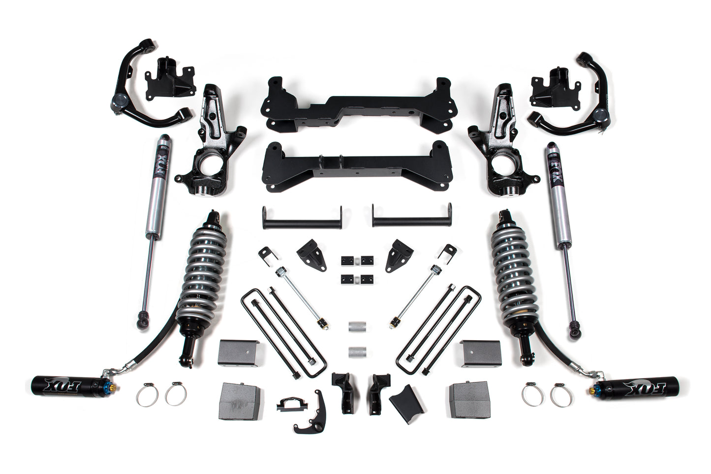7 Inch Lift Kit FOX 2.5 Coil-Over Conversion Silverado/Sierra 2500HD 01-10 2WD Carrier Above Crossmember BDS Suspension