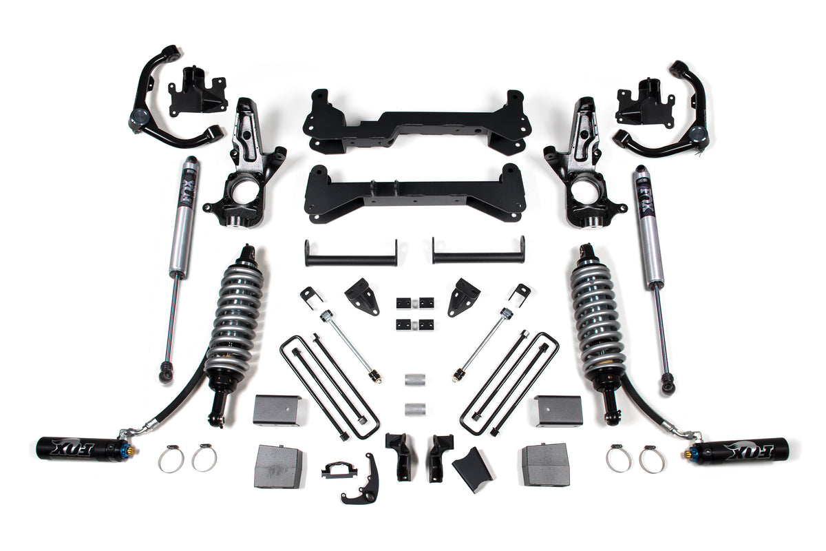 7 Inch Lift Kit FOX 2.5 Coil-Over Conversion Silverado/Sierra 2500HD 01-10 2WD Carrier Above Crossmember BDS Suspension