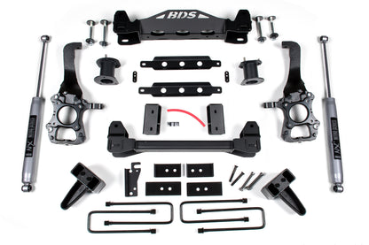 6 Inch Lift Kit Ford F150 2014 2WD 5 Inch Block Kit BDS Suspension