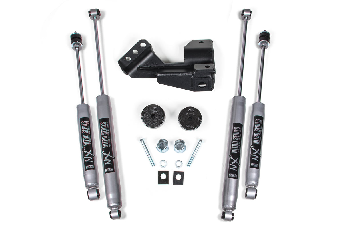 2 Inch Leveling Kit Coil Spacer Ford F250/F350 Super Duty 17-22 4WD BDS Suspension