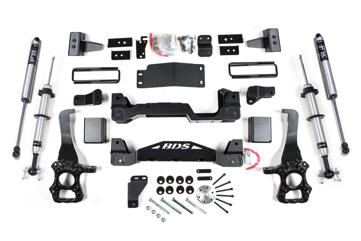 4 Inch Lift Kit FOX 2.0 Performance Shocks Internal Floating Piston Strut Ford F150 15-20 4WD