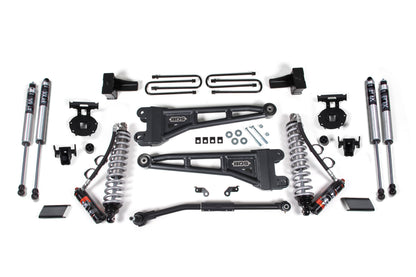 2.5 Inch Lift Kit w/ Radius Arm FOX 2.5 Performance Elite Coil-Over Conversion Ford F250/F350 Super Duty 17-19 4WD Diesel