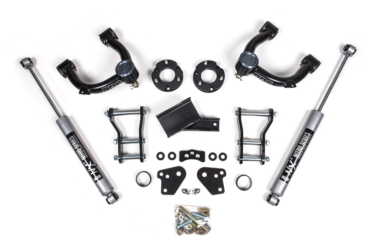 3.5 Inch Lift Kit Ford Ranger 19-23 4WD Cast Aluminum Knuckle BDS Suspension