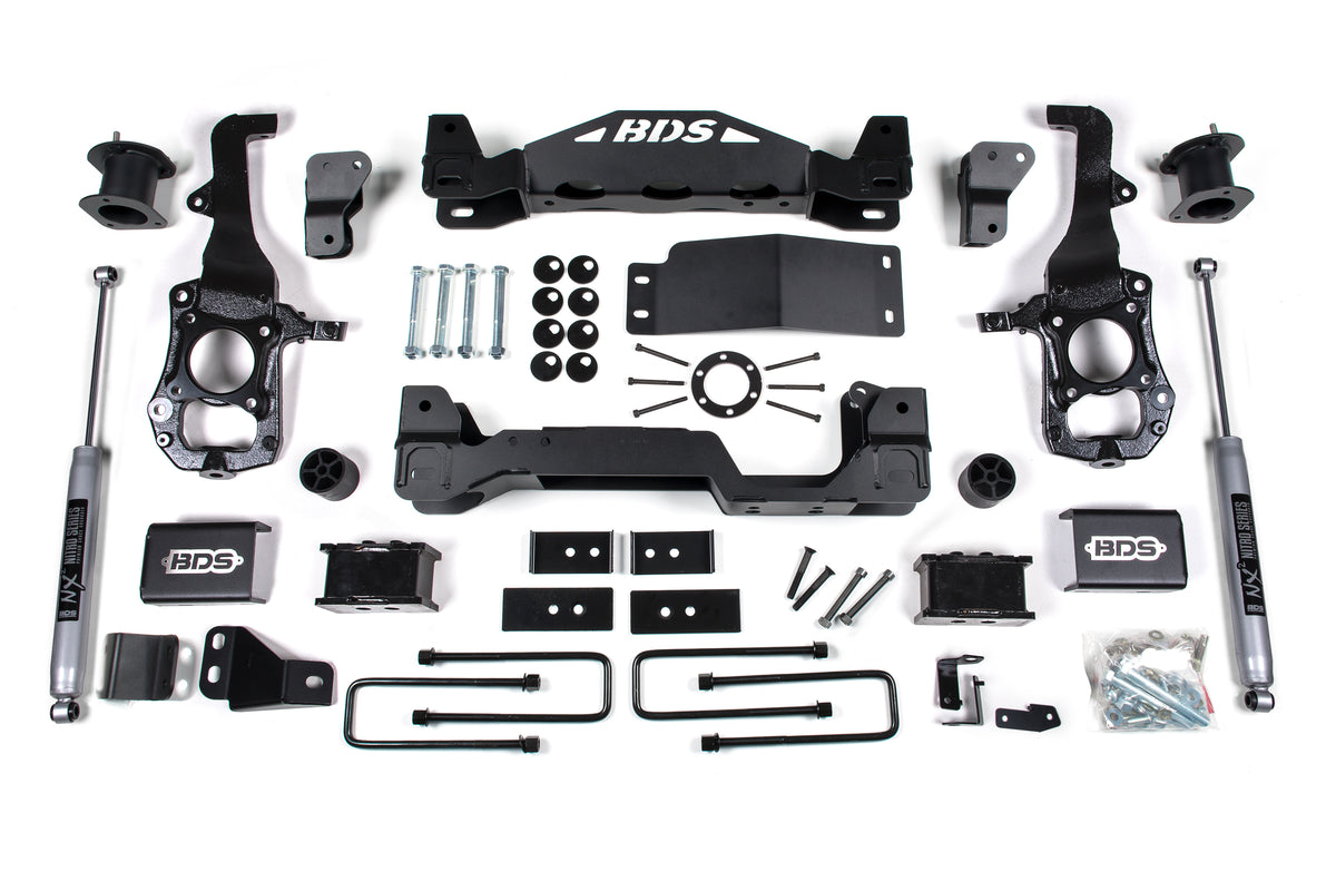 4 Inch Lift Kit Ford F150 21-24 4WD 3 Inch Block BDS Suspension