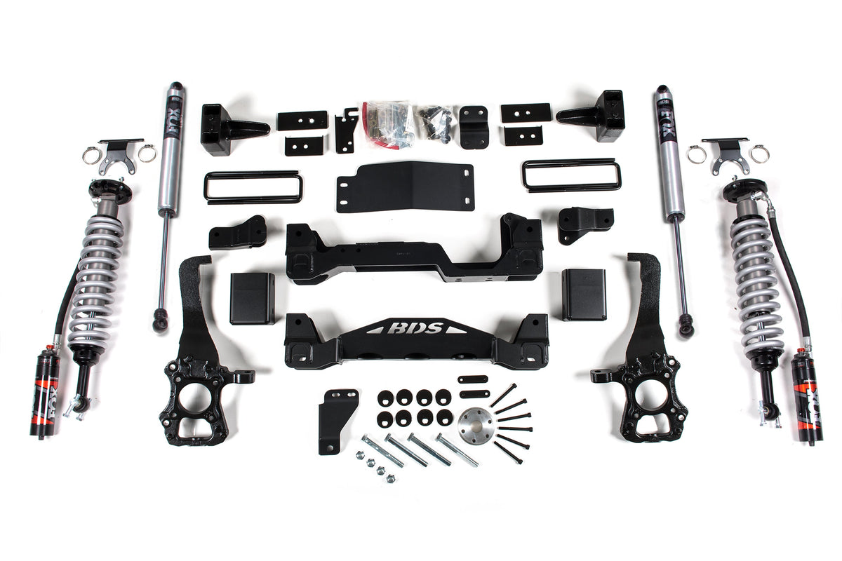 15-20 Ford F-150 4WD 6 Inch Coilover Suspension System, 5 Inch Rear Block, 2.5 Front w/DSC, and 2.5 Rear w/DSC BDS Suspension