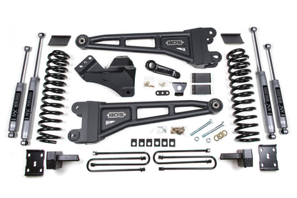 4 Inch Lift Kit w/ Radius Arm Ford F250/F350 Super Duty 11-16 4WD Gas Leaf Springs BDS Suspension