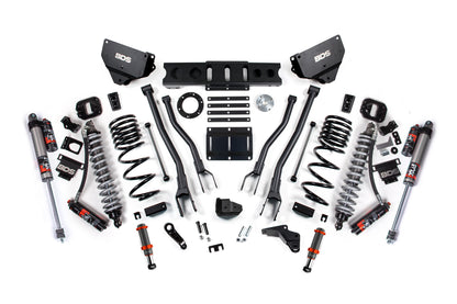 14-18 Ram 2500 4WD 4 Inch 4-Link Suspension Lift Kit, 2.5 Inch Rear, Coil Spring, Diesel - Fox 2.5 Performance Elite Series C/O Front, FOX 2.0 Front Bump, Fox 2.5 Performance Elite Series Rear BDS Suspension