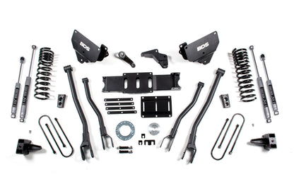 5.5 Inch Lift Kit w/ 4-Link Ram 3500 13-18 4WD Gas 5 Inch Block BDS Suspension