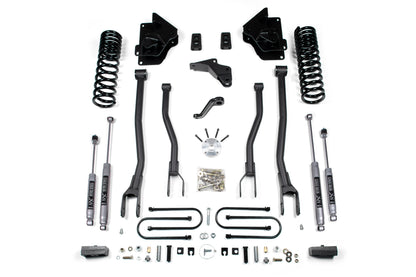 4 Inch Lift Kit w/ 4-Link Ram 3500 13-18 4WD Gas 3 Inch Block BDS Suspension