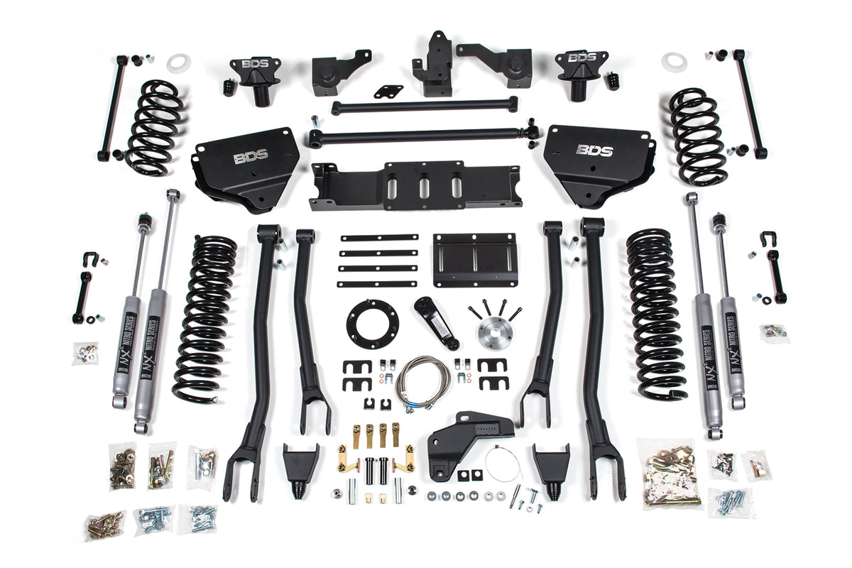 8 Inch Lift Kit w/ 4-Link Ram 2500 14-18 4WD Diesel BDS Suspension