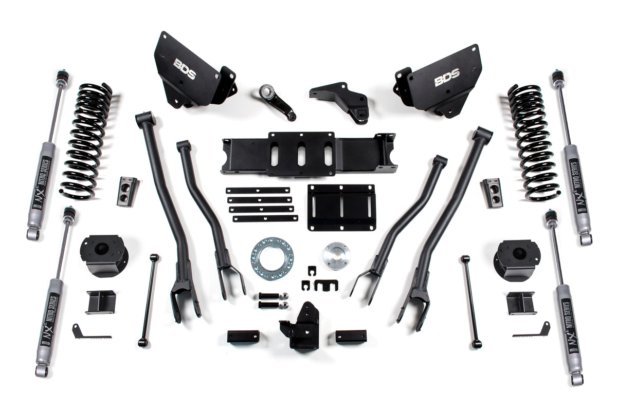 6 Inch Lift Kit w/ 4-Link Ram 2500 w/ Rear Air Ride 14-18 4WD Diesel BDS Suspension