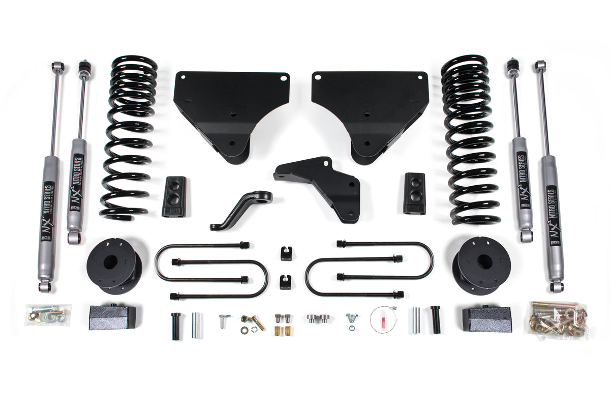 4 Inch Lift Kit Ram 3500 w/ Rear Air Ride 13-18 4WD Gas BDS Suspension