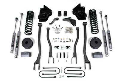 4 Inch Lift Kit w/ 4-Link Ram 3500 w/ Rear Air Ride 13-18 4WD Gas BDS Suspension