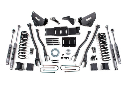 5.5 Inch Lift Kit w/ 4-Link Ram 3500 w/ Rear Air Ride 13-18 4WD Gas BDS Suspension