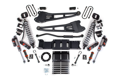 19-24 Ram 3500 4WD 3 Inch Radius Arm Suspension Lift Kit, 2 Inch Rear, Block w/Overload, 6 Bolt Diesel - Fox 2.5 Performance Elite Series C/O Front, FOX 2.0 Front Bump, Fox 2.5 Performance Elite Series Rear BDS Suspension