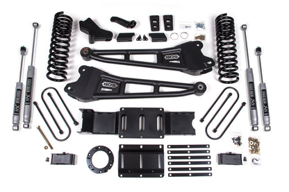 4 Inch Lift Kit w/ Radius Arm 3 Inch Rear Block Ram 3500 19-24 4WD Diesel Without Factory Rear Overload Leaf 8 Bolt BDS Suspension