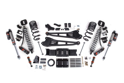 19-24 Ram 2500 4WD 4 Inch Radius Arm Suspension Lift Kit, 2.5 Inch Rear, Coil Spring, Diesel - Fox 2.5 Performance Elite Series C/O Front, FOX 2.0 Front Bump, Fox 2.5 Performance Elite Series Rear BDS Suspension