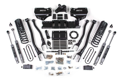 4 Inch Lift Kit w/ 4-Link Ram 3500 19-24 4WD Diesel Without Factory Rear Overload Leaf 8 Bolt BDS Suspension