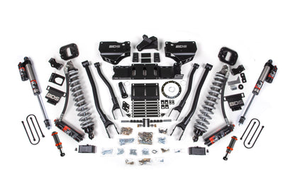 19-24 Ram 3500 4WD 4 Inch 4-Link Suspension Lift Kit, 2 Inch Rear, Block w/o Overload, 8 Bolt Diesel - Fox 2.5 Performance Elite Series C/O Front, FOX 2.0 Front Bump, Fox 2.5 Performance Elite Series Rear BDS Suspension