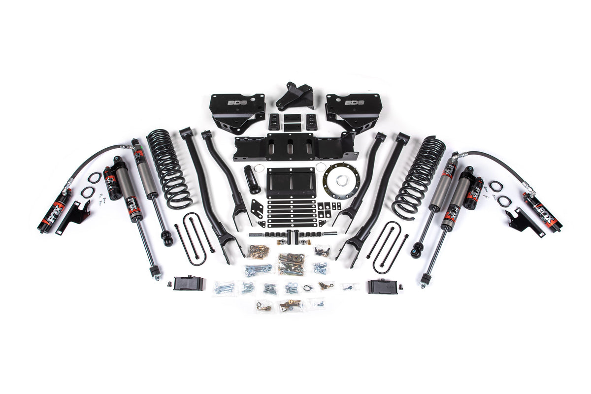 4 Inch Lift Kit w/ 4-Link Ram 3500 19-23 4WD Gas Without Factory Rear Overload Leaf BDS Suspension