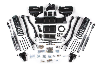 6 Inch Lift Kit w/ 4-Link Ram 3500 19-24 4WD Diesel Without Factory Rear Overload Leaf 8 Bolt BDS Suspension