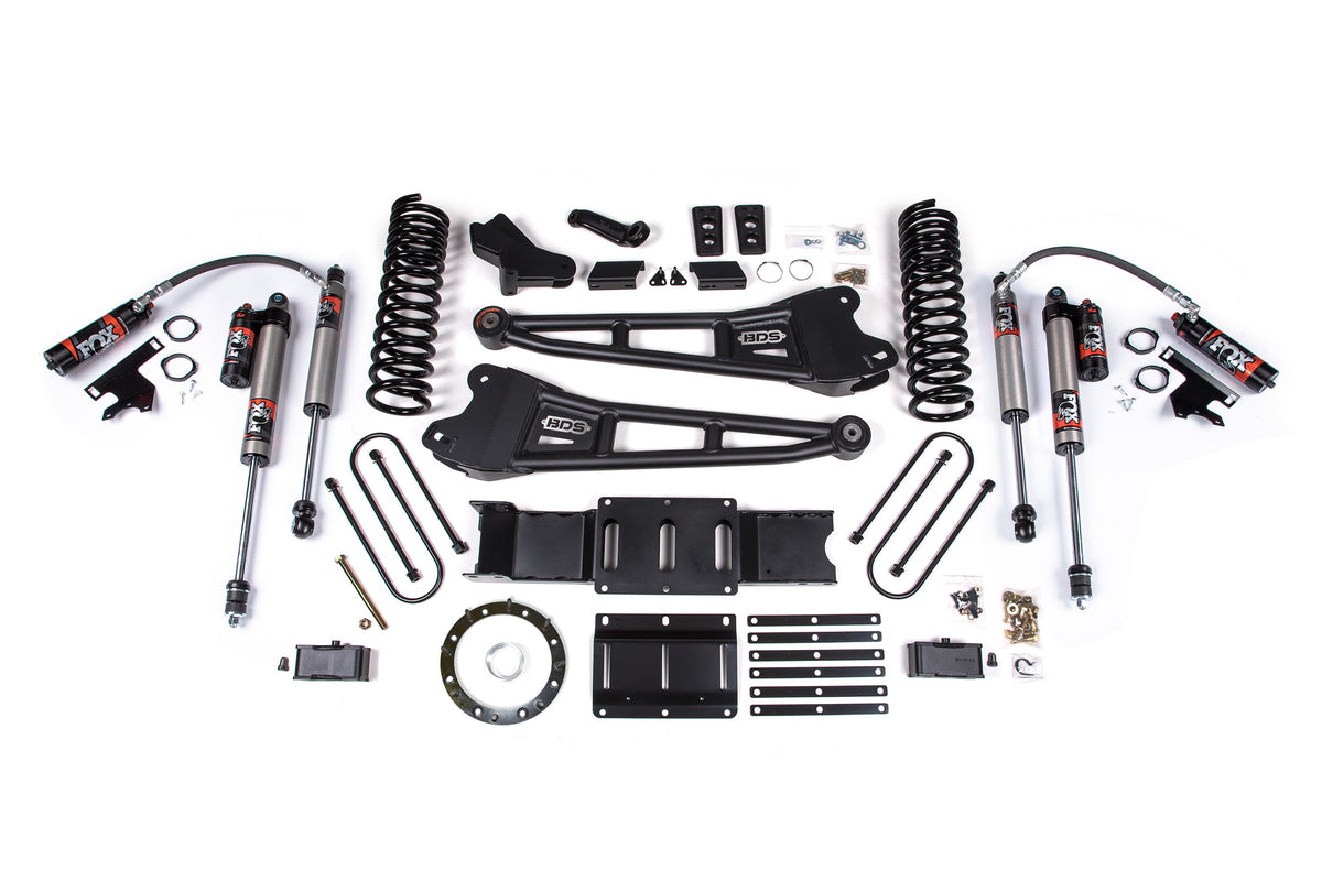 4 Inch Lift Kit w/ Radius Arm Ram 3500 19-23 4WD Gas With Factory Rear Overload Leaf BDS Suspension