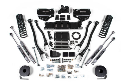 4 Inch Lift Kit w/ 4-Link Ram 2500 w/ Rear Air Ride 19-24 4WD Gas BDS Suspension