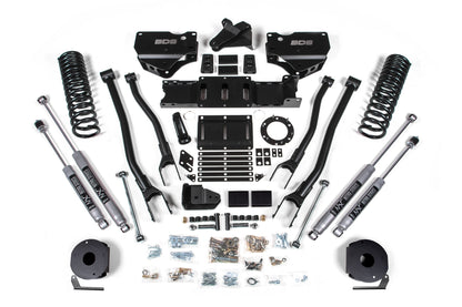 4 Inch Lift Kit w/ 4-Link Ram 2500 w/ Rear Air Ride 19-24 4WD Gas BDS Suspension